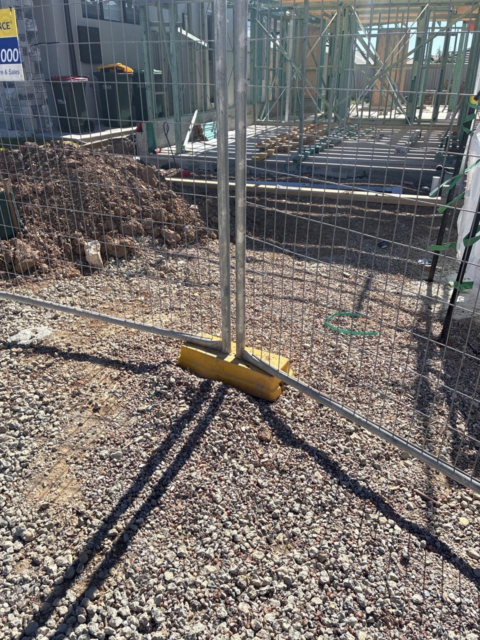 Has part of the system been installed/erected or left erected?