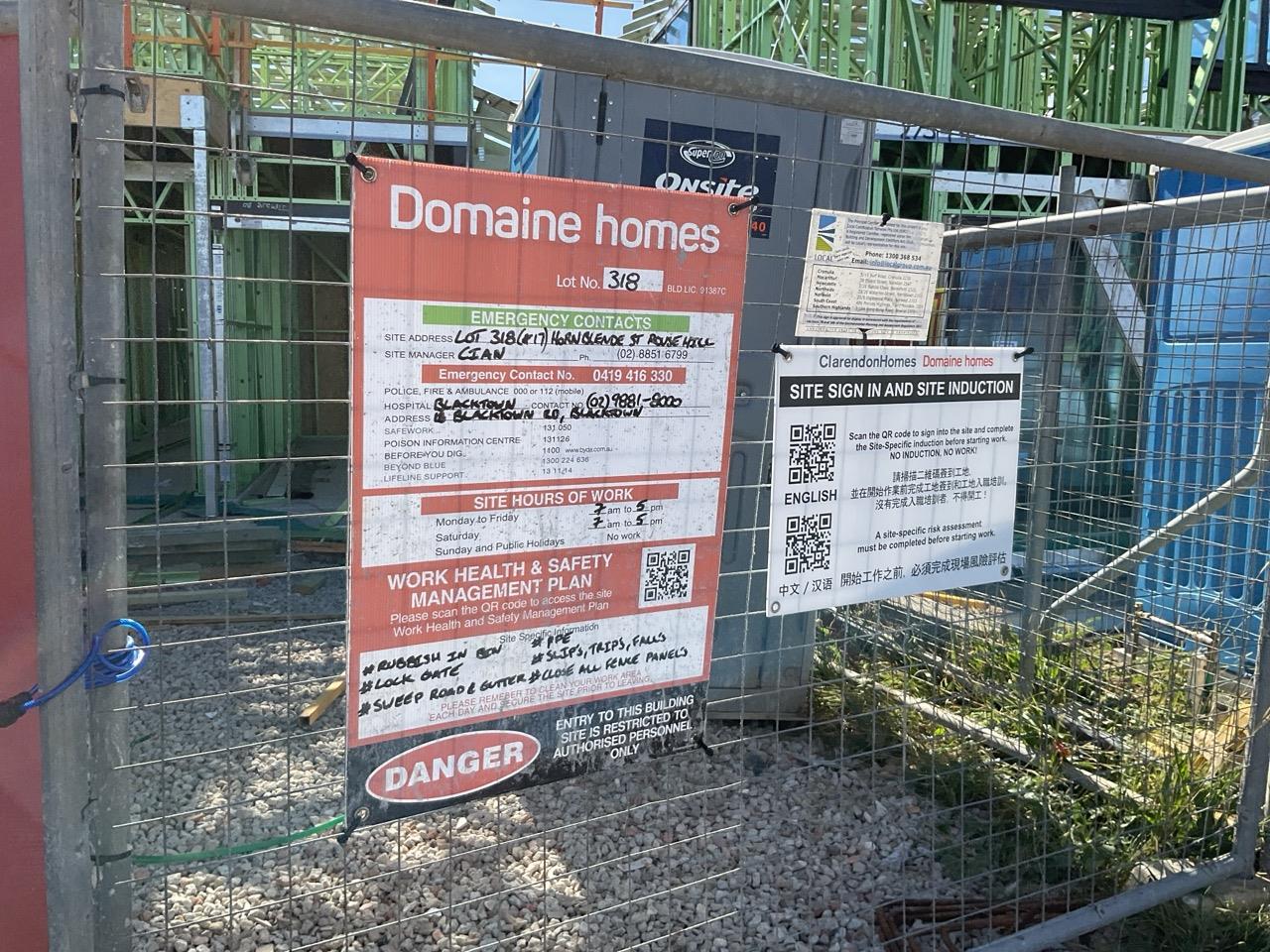 Has part of the system been installed/erected or left erected?