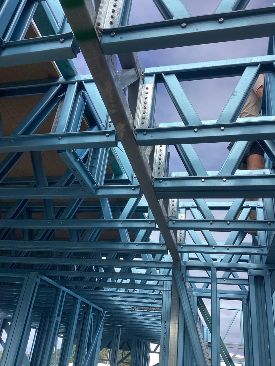 Are all cantilevered balconies adequately propped?