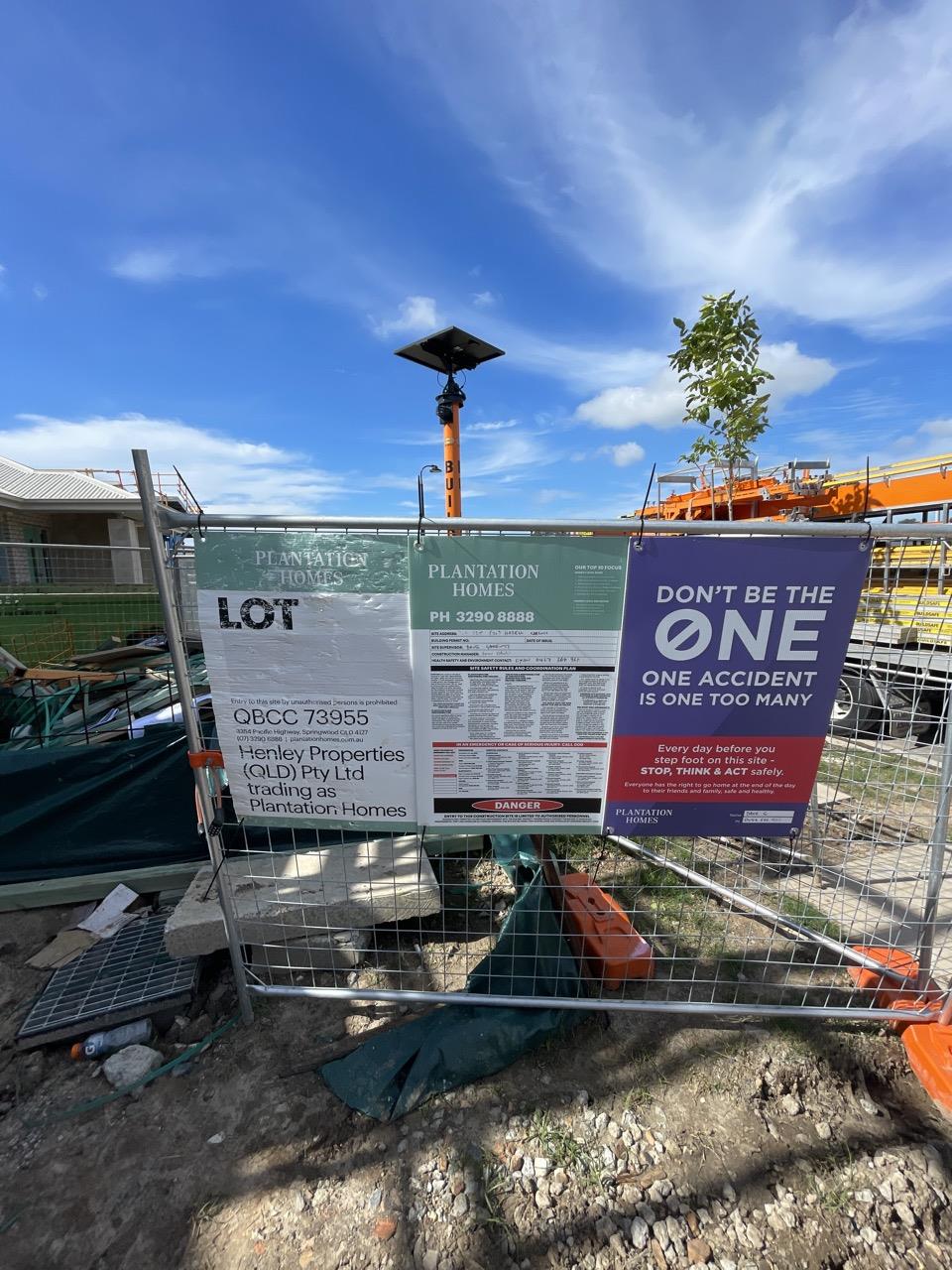 Has part of the system been installed/erected or left erected? Yes
