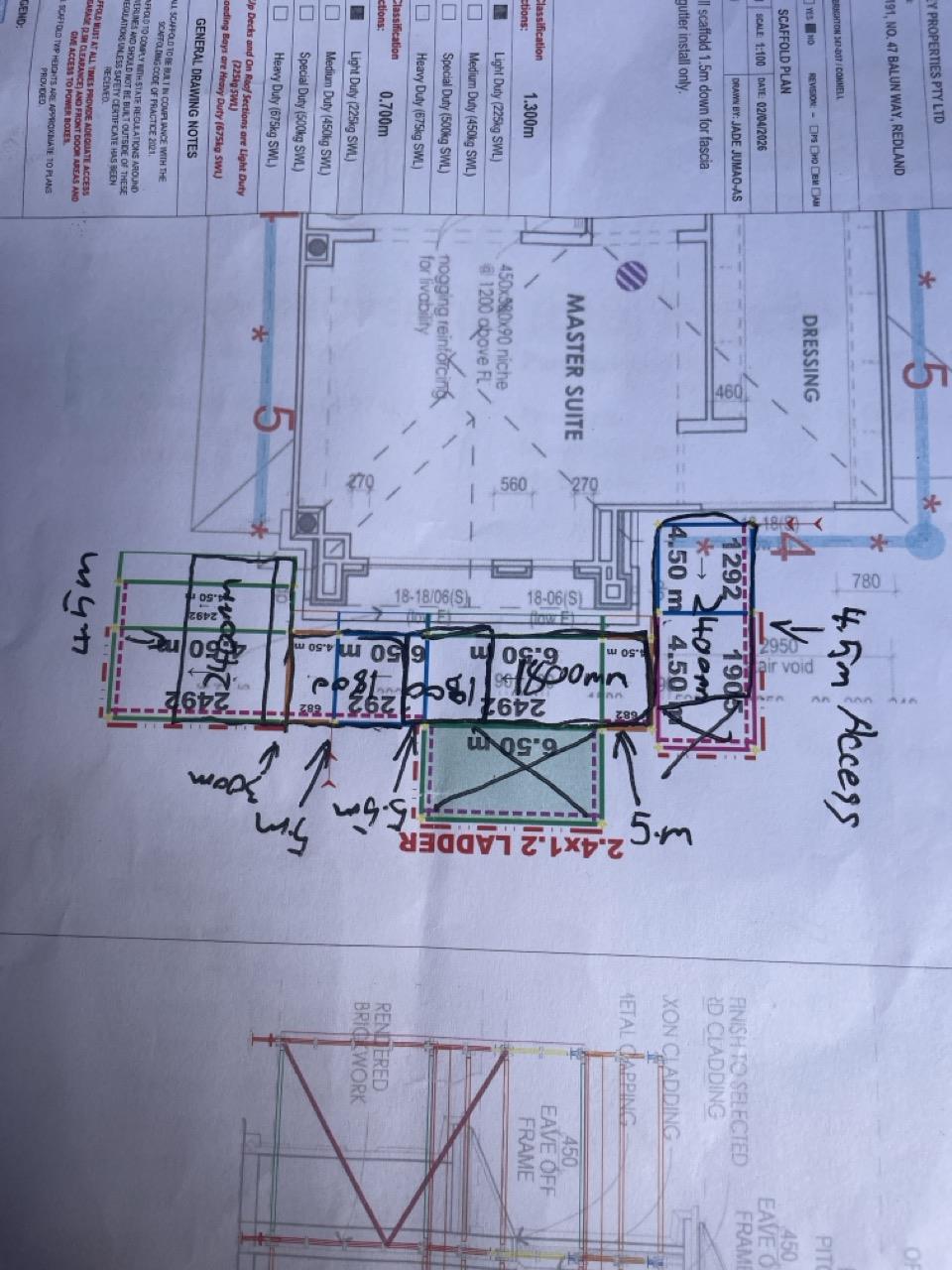 Have you built the scaffold as shown on the plan provided from ...