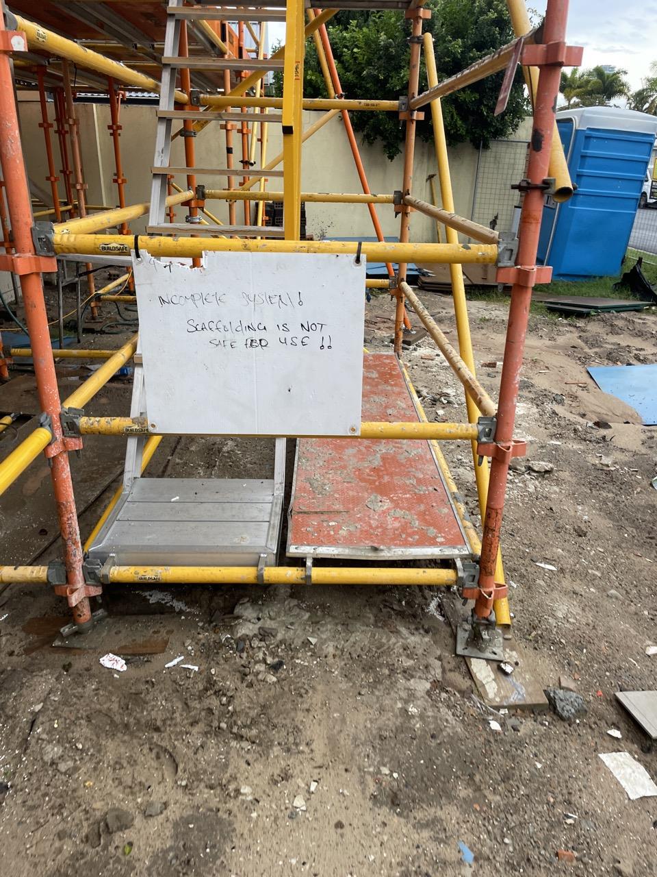 Details of works required include details of gear required Strip ...