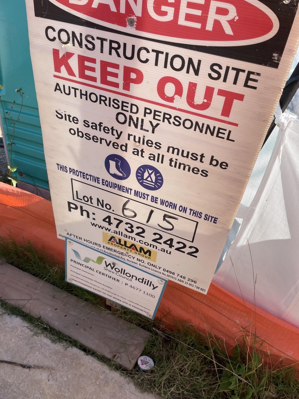 Has part of the system been installed/erected or left erected?