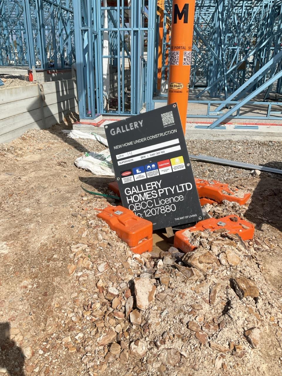 Has part of the system been installed/erected or left erected?