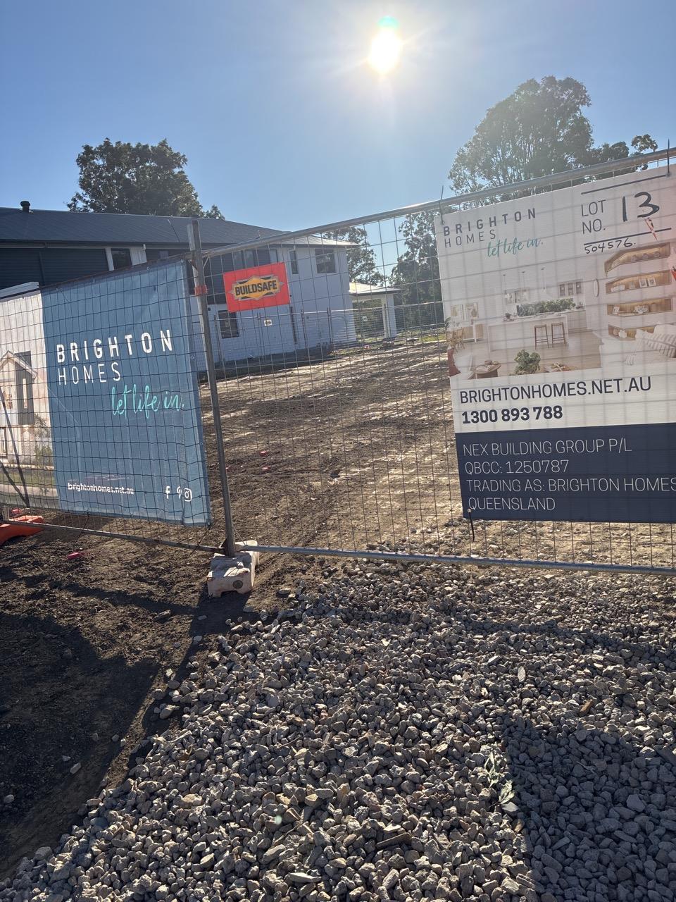 Photo of builders sign Photo of builders sign