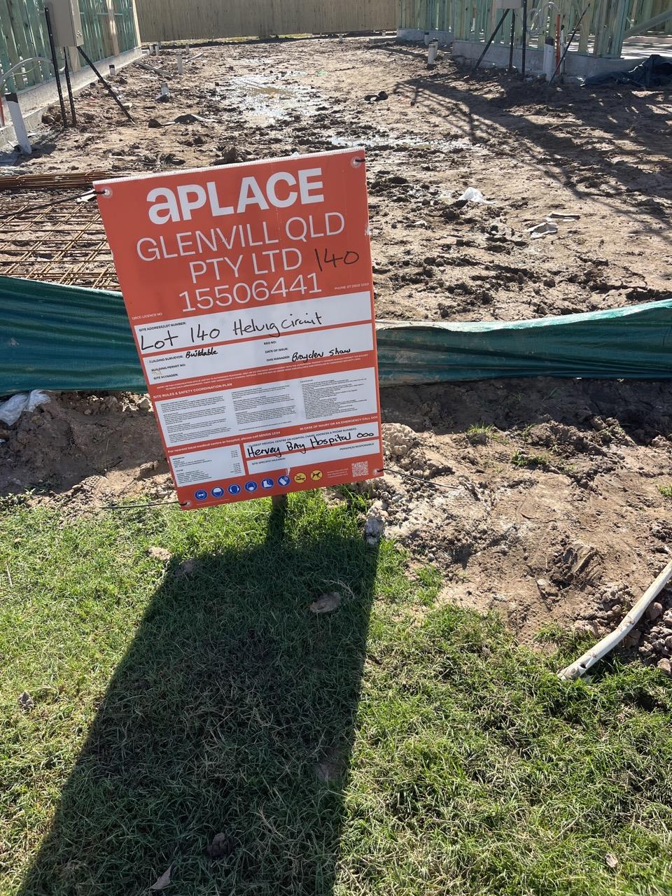 Has part of the system been installed/erected or left erected?